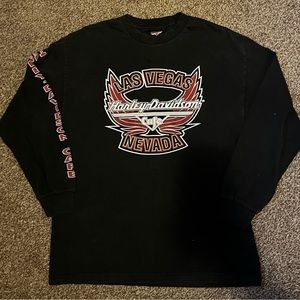 ❗️SOLD❗️Harley Davidson Las Vegas Nevada Cafe long sleeve black t-shirt